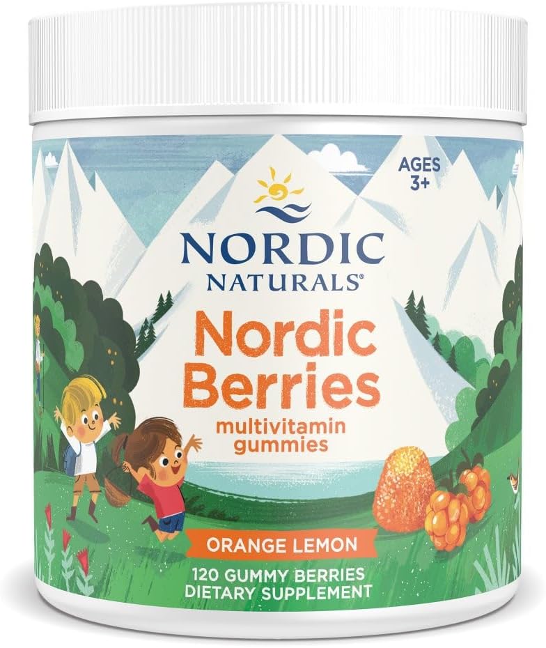 Nordic Naturals Citrus Nordic Berries - 120 Gummy Berries Multivitamin for Kids 2+ - Growth, Development, Wellness - Non-GMO, Vegetarian - 30 Servings