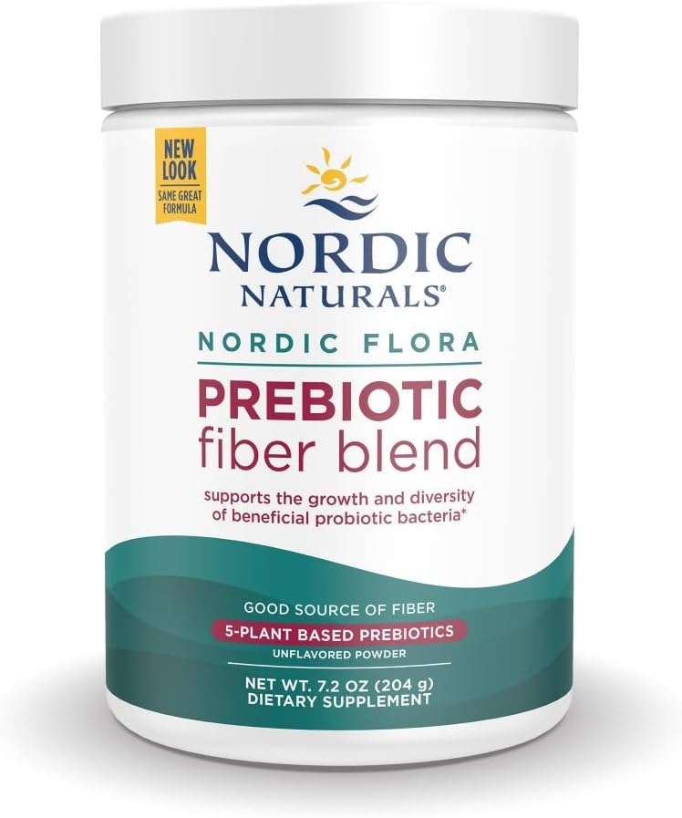Nordic Naturals Nordic Flora Prebiotic Powder - 204g - Unflavored - 30 Servings - Gut Health Support