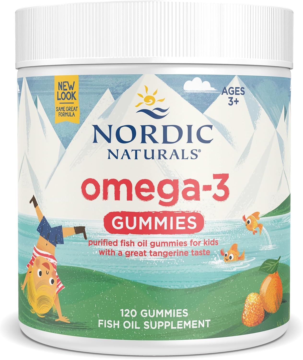 Nordic Naturals Tangerine Omega-3 Gummies - 120 Gummies, 82mg Omega-3s, Non-GMO, 60 Servings - BoostGo Australia