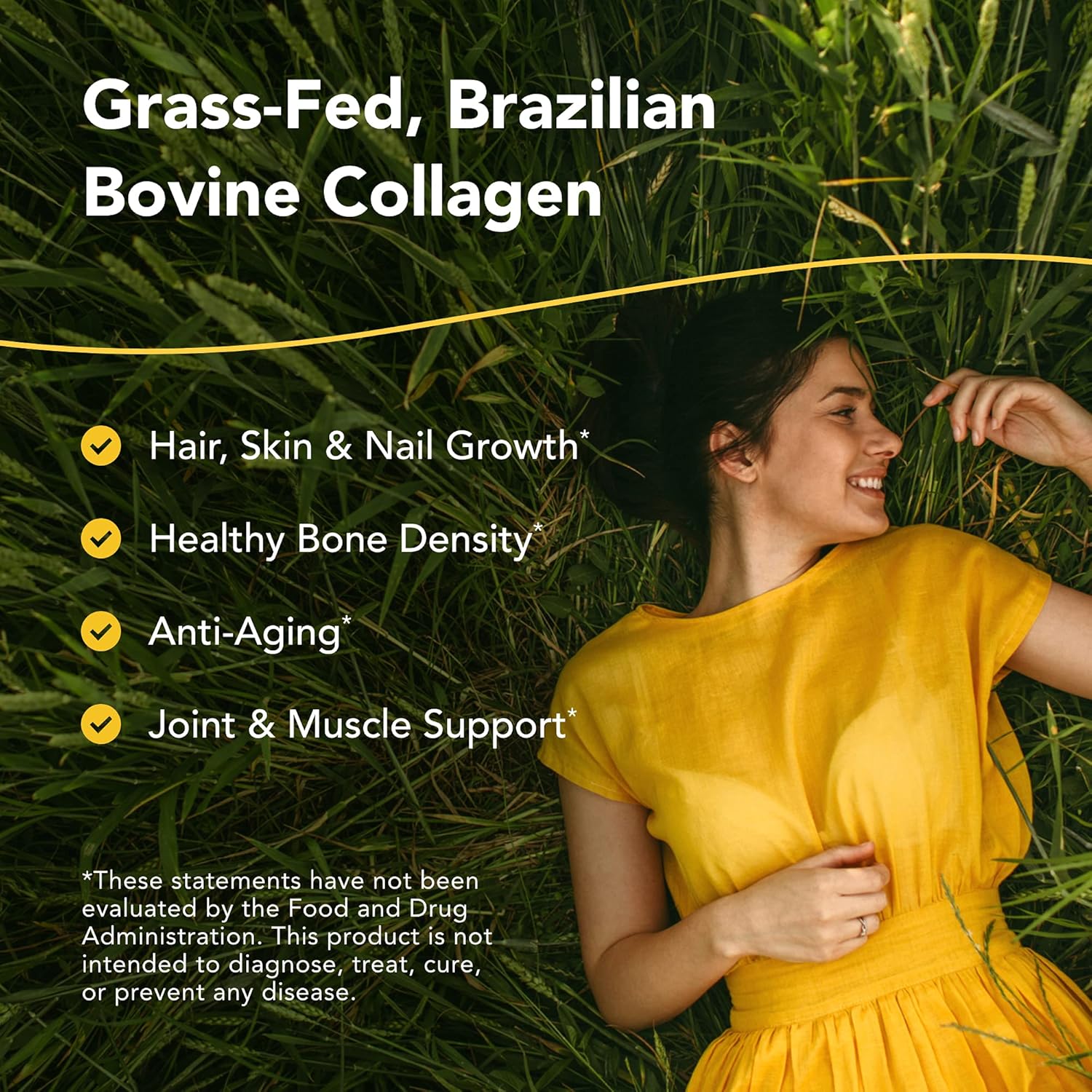 NORTH AMERICAN HERB & SPICE Collagen Power-Plus Capsules - Joint & Muscle Support with Bromelain, Papain, Vitamin C - Non-GMO Supplement for Healthy Hair, Skin & Nails - 30 Servings