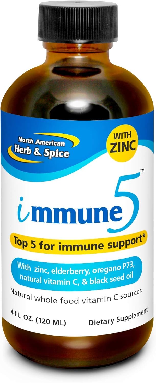 NORTH AMERICAN HERB & SPICE Immune-5 Liquid Supplement 4 fl oz