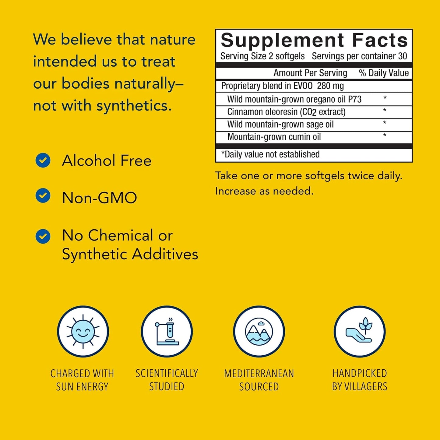 NORTH AMERICAN HERB & SPICE OregaResp P73-60 Softgels for Immune & Respiratory Health, Oreganol P73 Oregano Oil - Non-GMO - 30 Servings