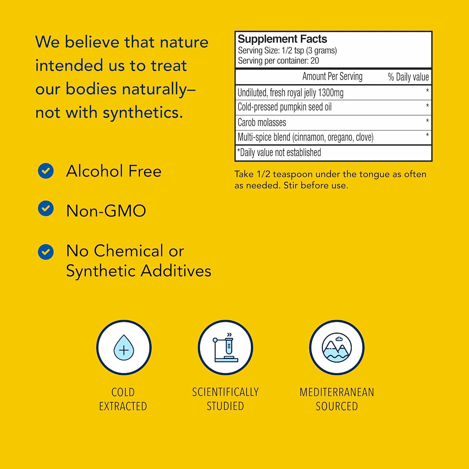 NORTH AMERICAN HERB & SPICE Royal Jelly Oil - 2 fl. oz. - Adrenal Health Support, Stress Relief - Rich in 10-HDA & B Vitamins - Non-GMO - 20 Servings