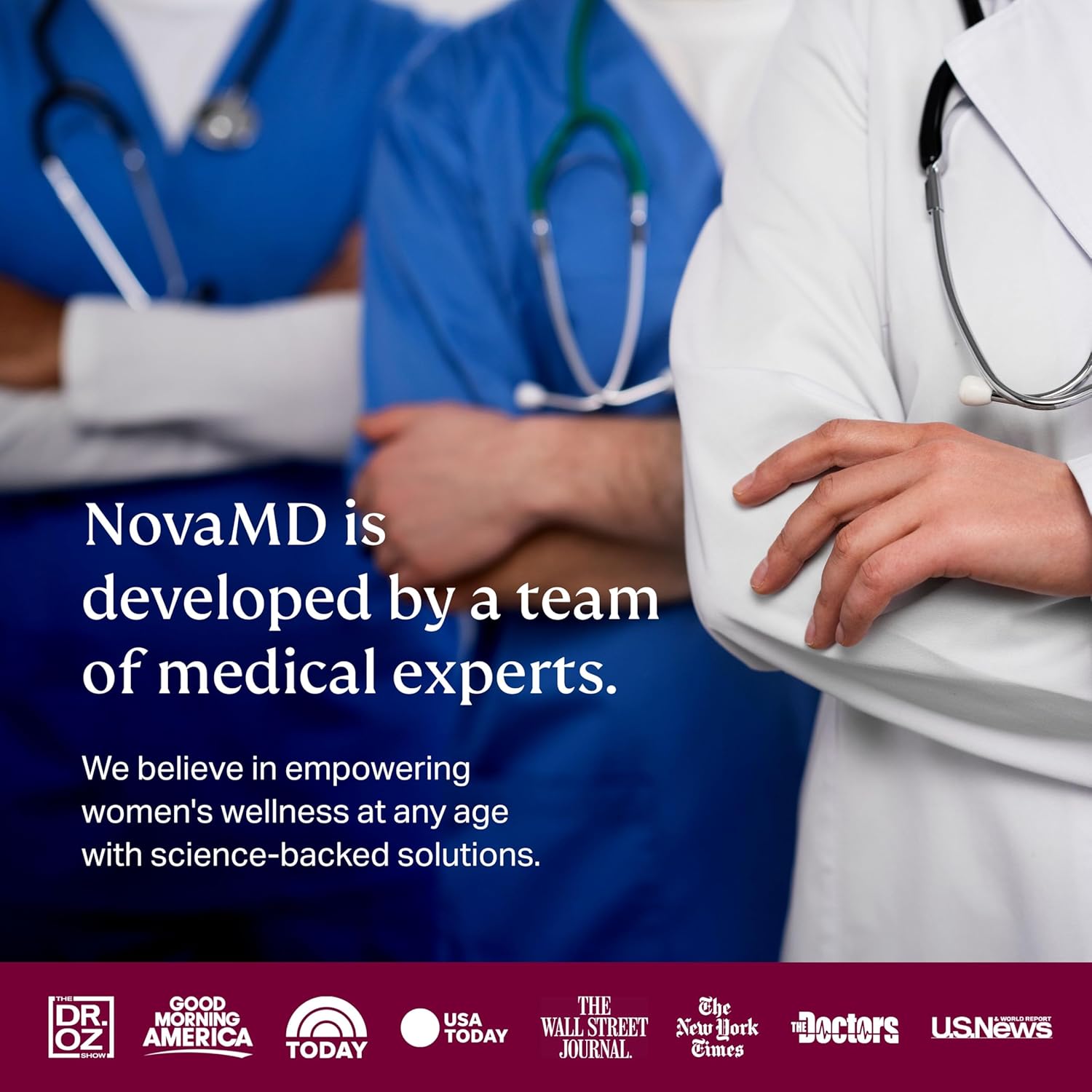 NOVAMD Menopause Supplement for Weight Management, Hot Flashes, Night Sweats, and Low Energy - Clinically Proven Complete Multi-Symptom Relief