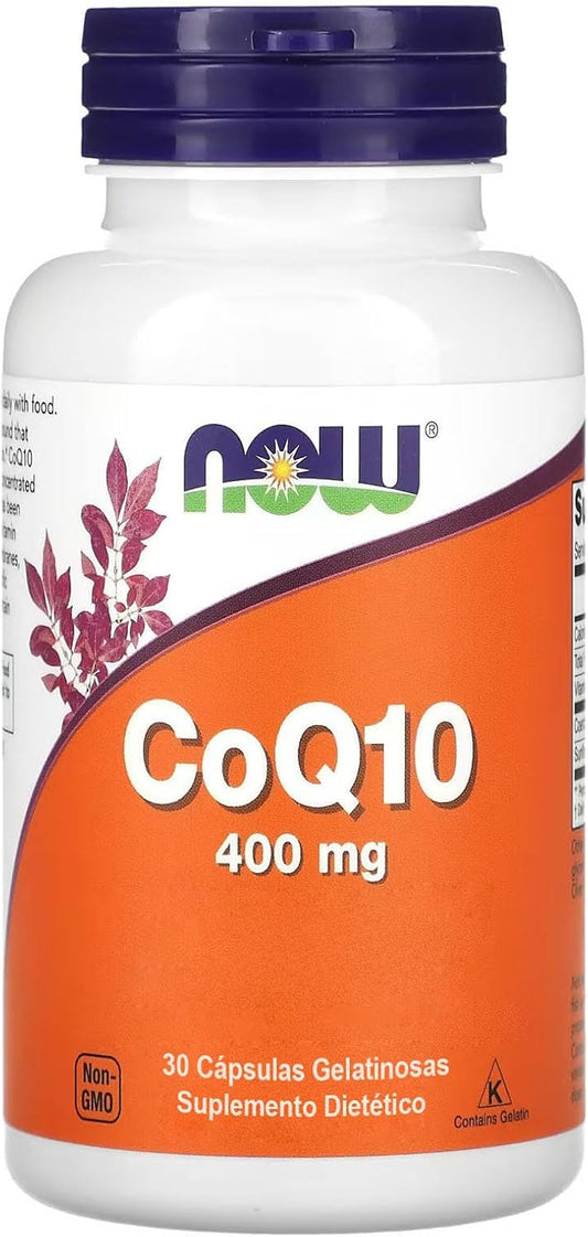 NOW Coq10 400mg Softgels - 30 Count by NOW Foods