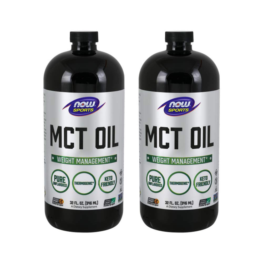 Now Foods 64 Ounce MCT Oil Bundle - Pack of 2 - Packaging Varies