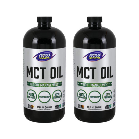 Now Foods 64 Ounce MCT Oil Bundle - Pack of 2 - Packaging Varies