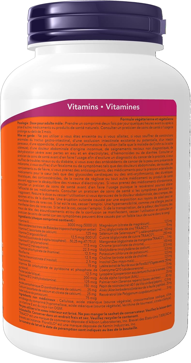 Now Foods Adam Men's Multi 2/Day 120 Tablets, 120 Count Bottle