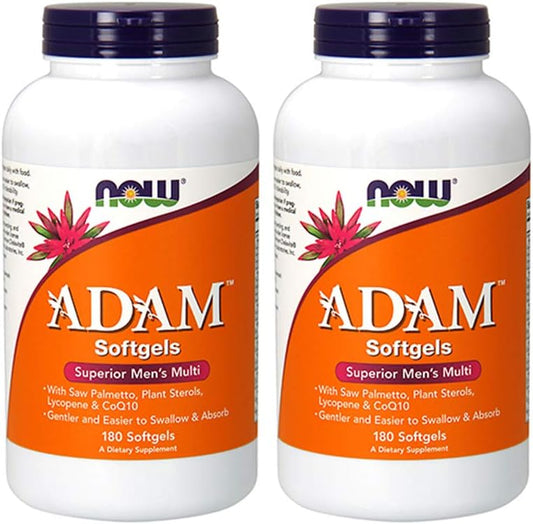 Now Foods ADAM Men's Multiple Vitamin Softgels - 360 Count (2 Pack)