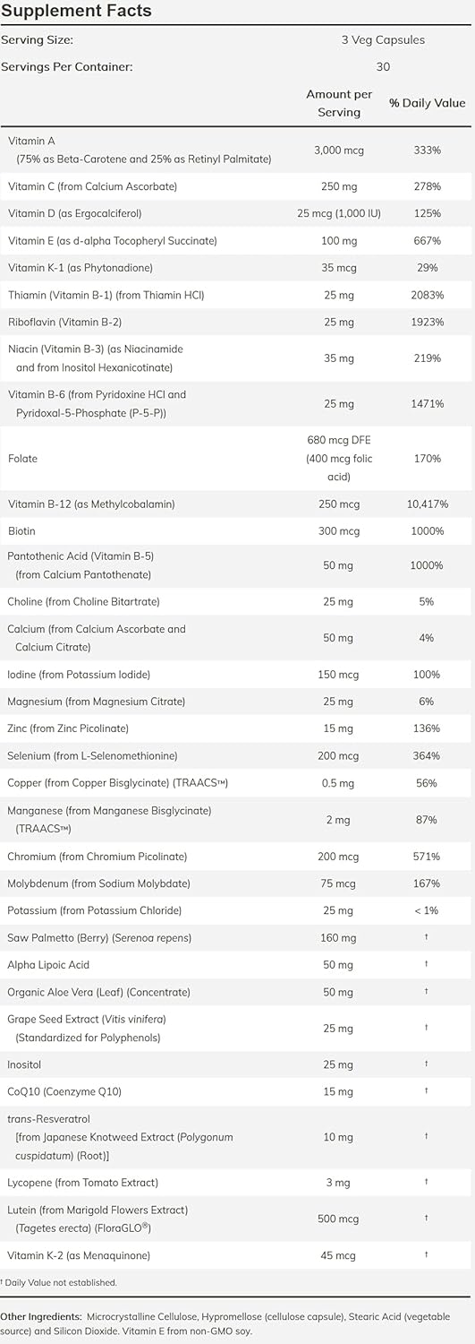 Now Foods Adam Superior Men's Multiple Vitamin 180 Vcaps - 2 Pack