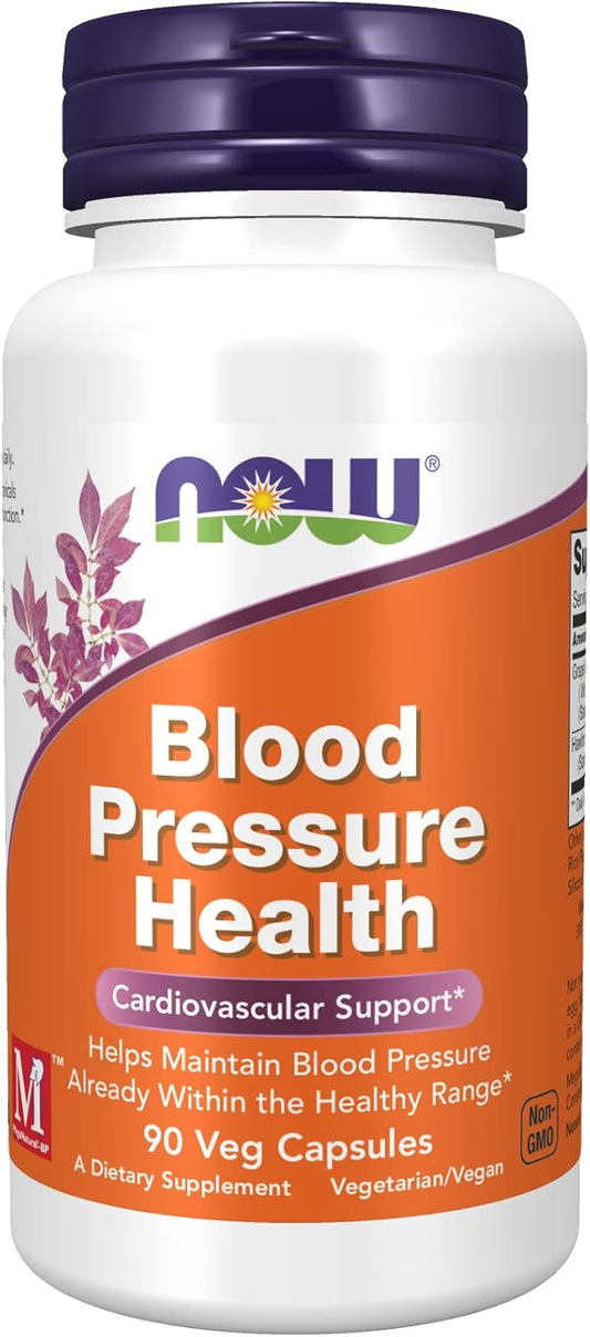 Now Foods Blood Pressure Health Vcaps - 180 Capsules, Pack of 2
