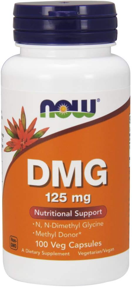 Now Foods DMG 125mg Capsules - 100 Count Bottle, Immune Support Supplement