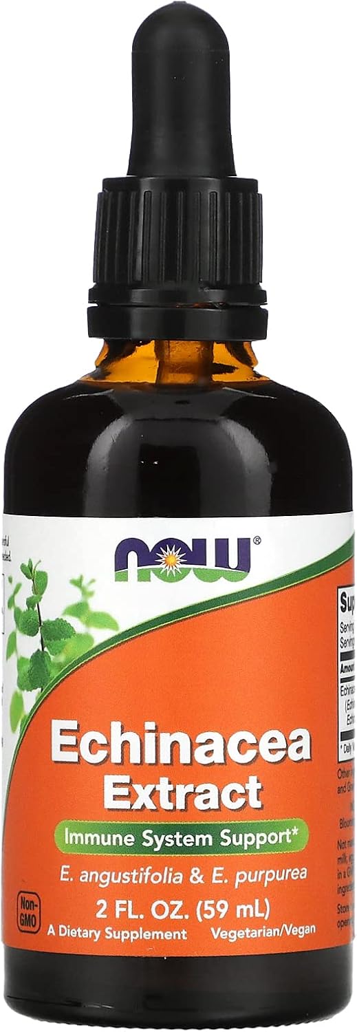 Now Foods Echinacea Extract - Natural Immune Support Supplement - 2 fl oz (59 ml)