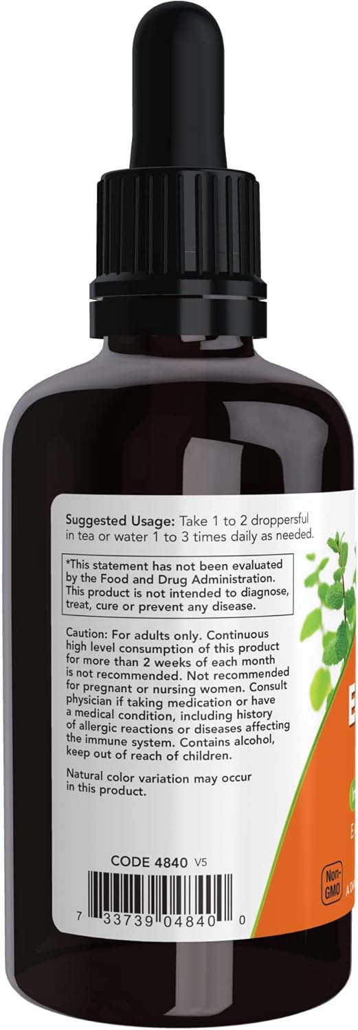 NOW Foods Echinacea Extract Liquid Drops - Immune System Support - 2oz (Pack of 2)