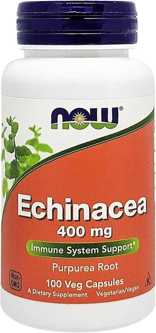 Now Foods Echinacea Root Purpurea Capsules - 400mg, 100 Count