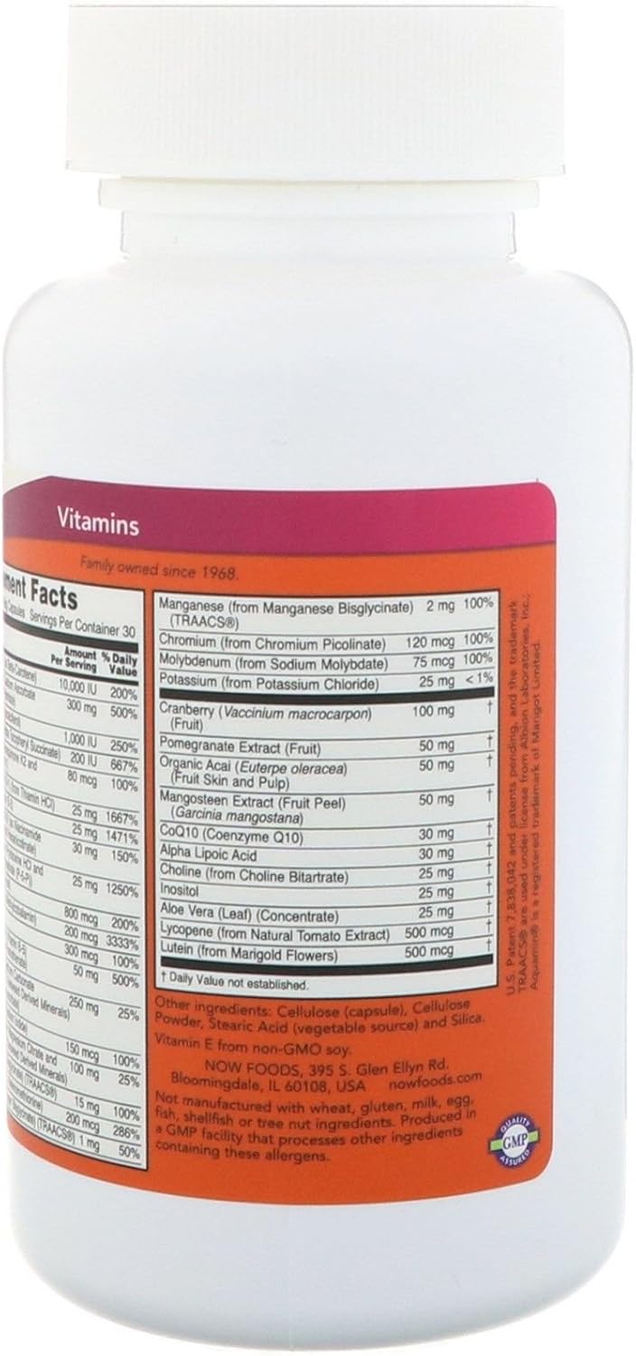 NOW Foods EVE Women's Multivitamin - 120 Vegetarian Capsules for Superior Nutrition