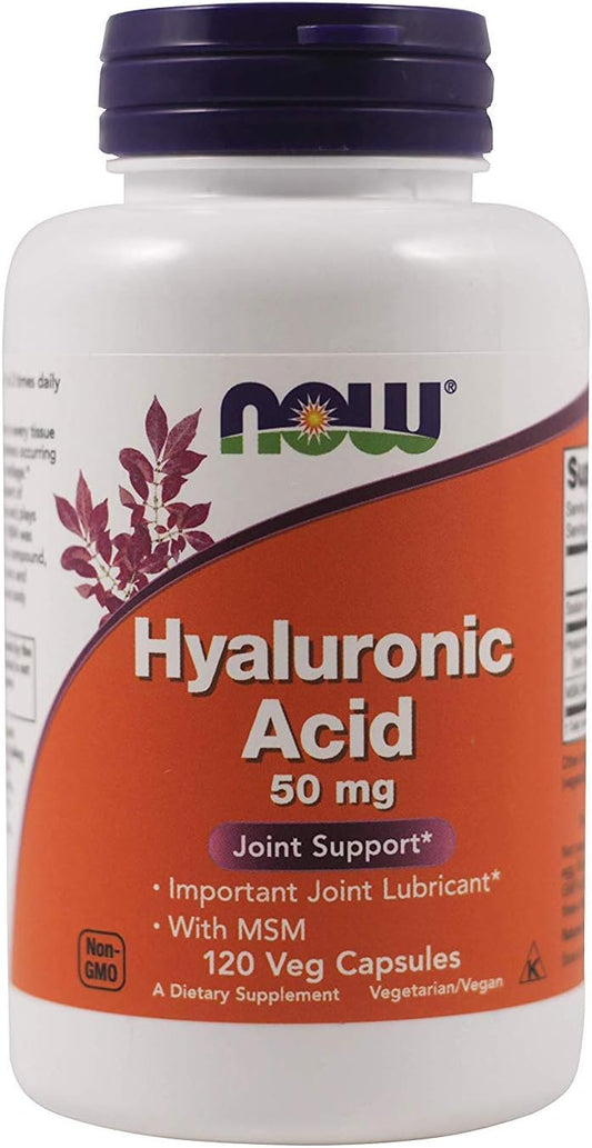 Now Foods Hyaluronic Acid and MSM Capsules - 240 Count