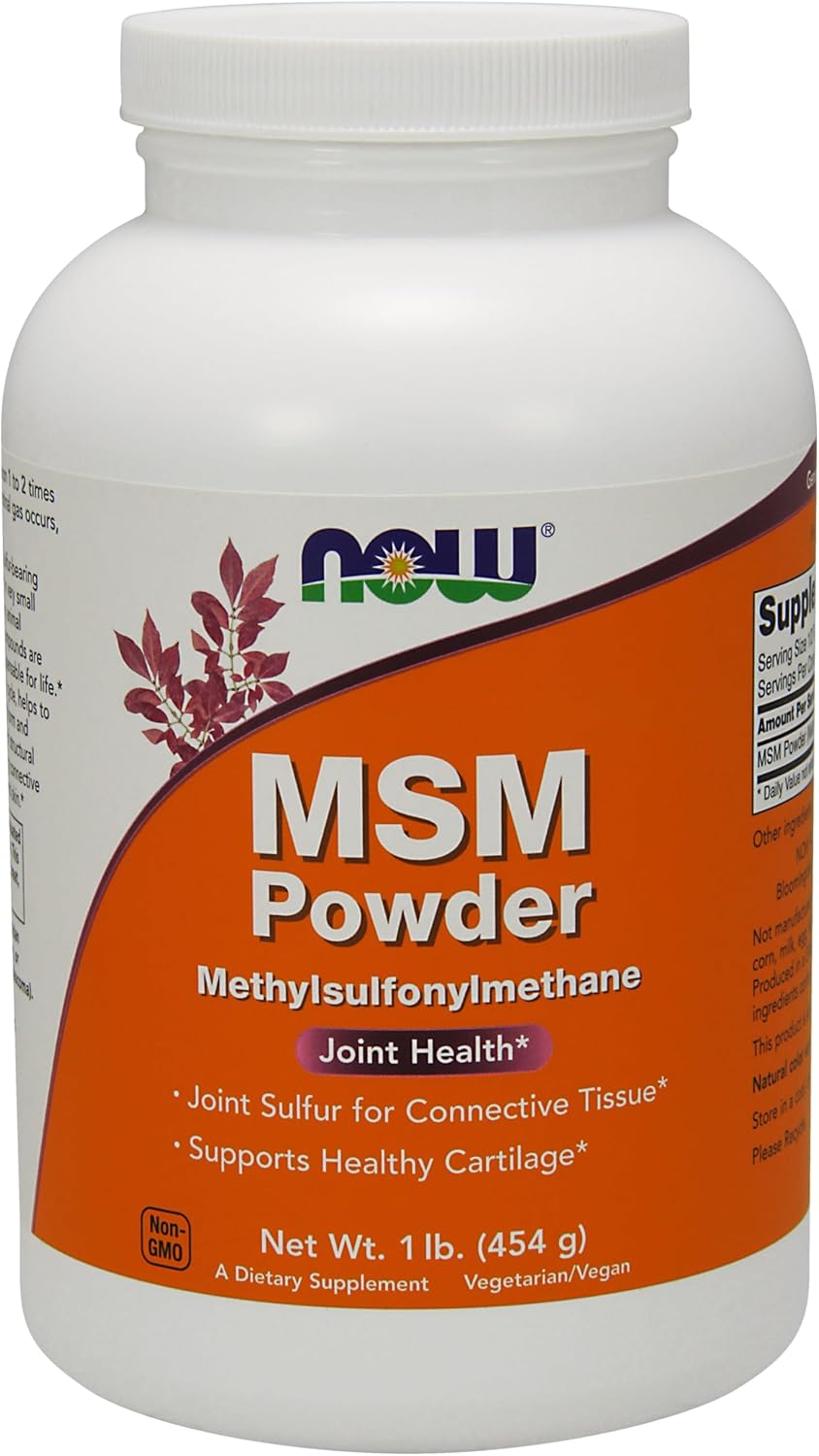 Now Foods Methylsulfonylmethane Joint Sulfur Powder - 1 lb Jar