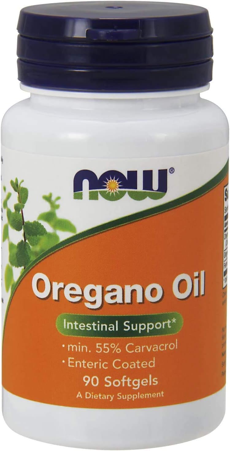 NOW Foods Oregano Oil with Ginger & Fennel, Enteric Coated Softgels - 270 Count
