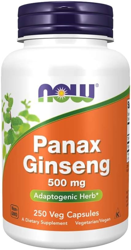 NOW Foods Panax Ginseng Capsules - 500 mg, 250 Count