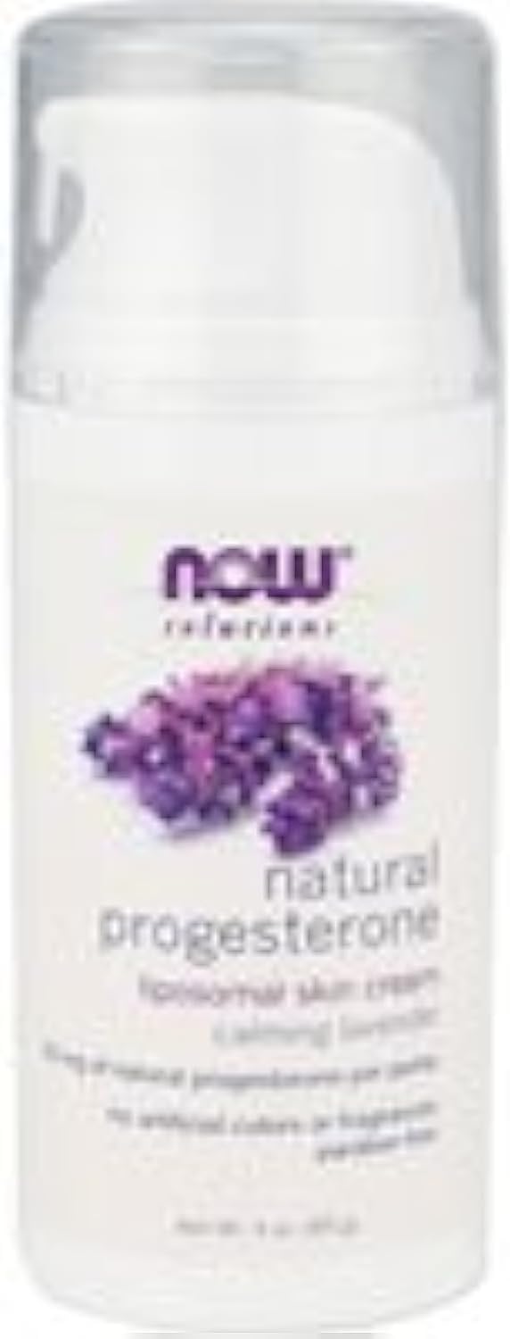 Now Foods Progesterone Cream with Lavender - 3 Oz, Pack of 2