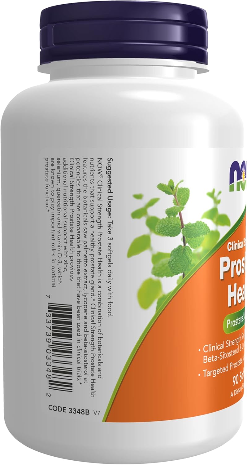 Now Foods Prostate Health Softgels - Clinical Strength Formula, 90 Count