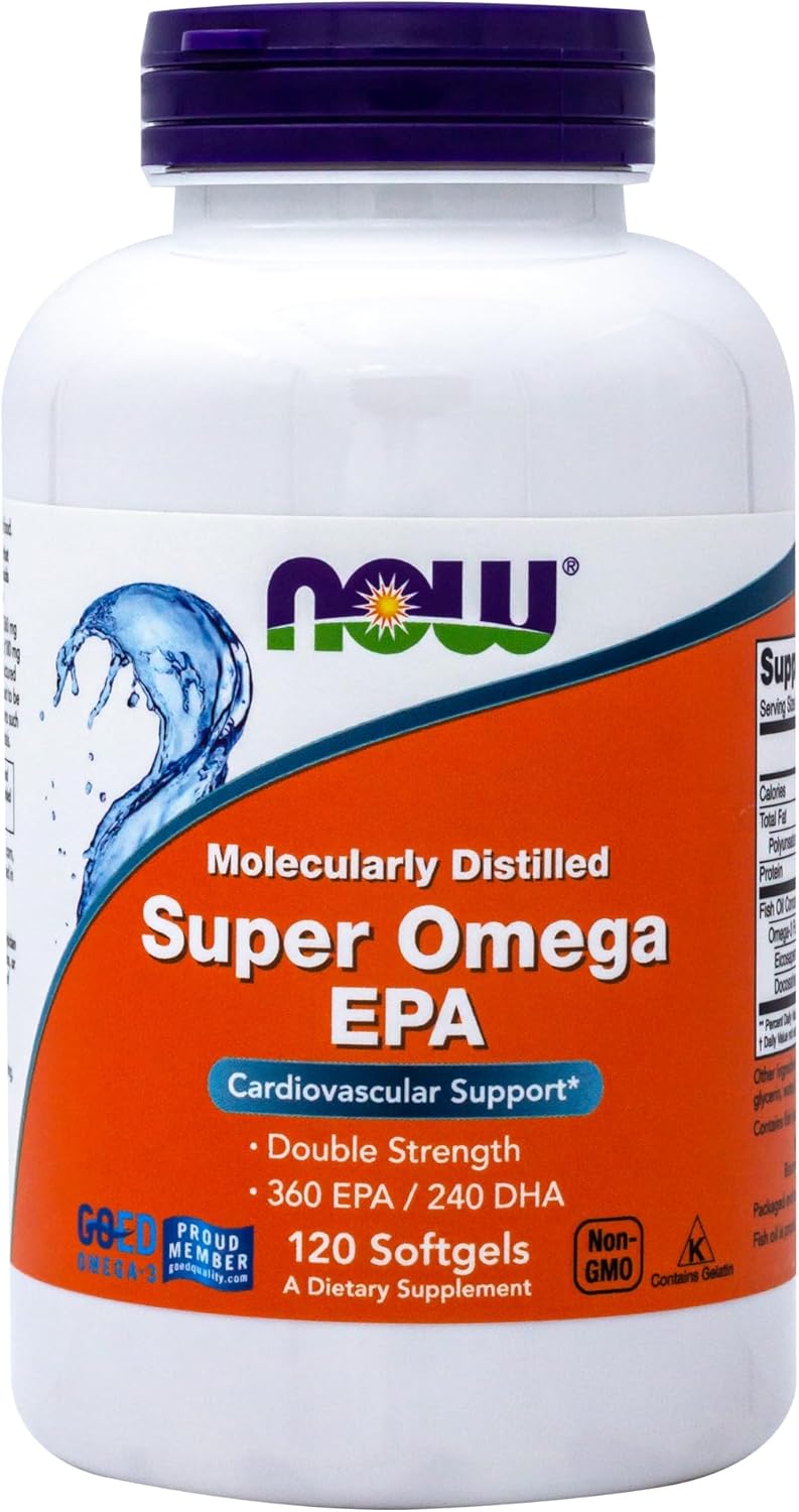 Now Foods Super Omega EPA Softgels - 120 Count Omega-3 Supplement