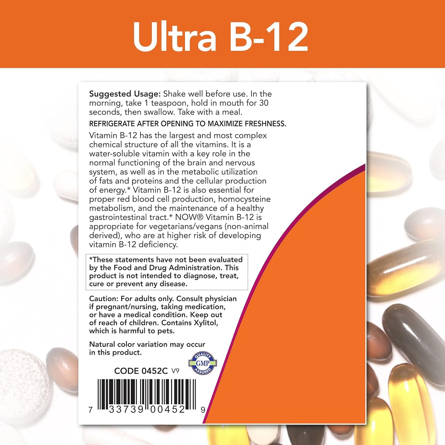 Now Foods Ultra B-12 Liquid Supplement - 4 oz. (2 Pack) for Energy Support