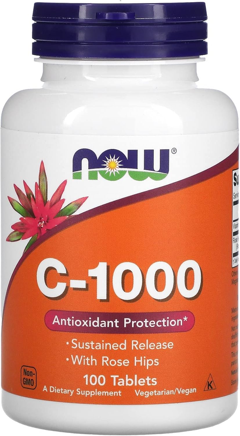 Now Foods Vitamin C-1000 Sustained Release Tablets - Pack of 100