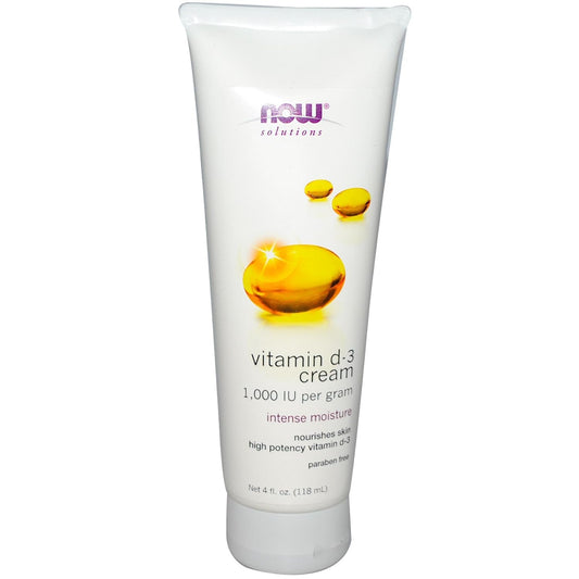 Now Foods Vitamin D-3 Cream 12 Fl Oz Bulk Pack - Moisturizing Lotion for Healthy Skin