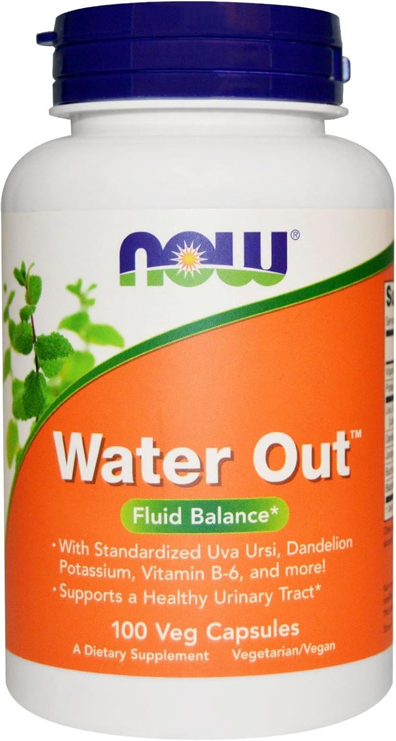 Now Foods Water Out 100 Veggie Capsules - 2 Pack for Fluid Balance Support