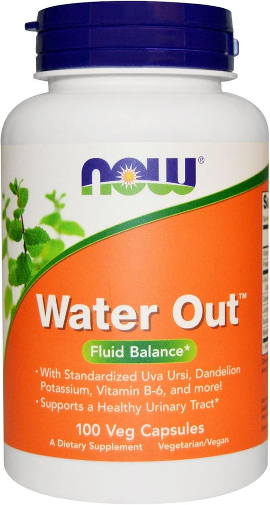 Now Foods Water Out 100 Veggie Capsules - 2 Pack for Fluid Balance Support