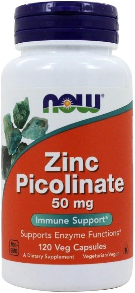 NOW Foods Zinc Picolinate Capsules - 50 mg, 120 Count