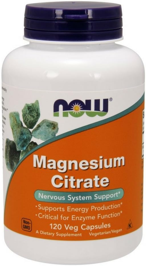 NOW Magnesium Citrate 400 mg - 120 Capsules by NOW Foods