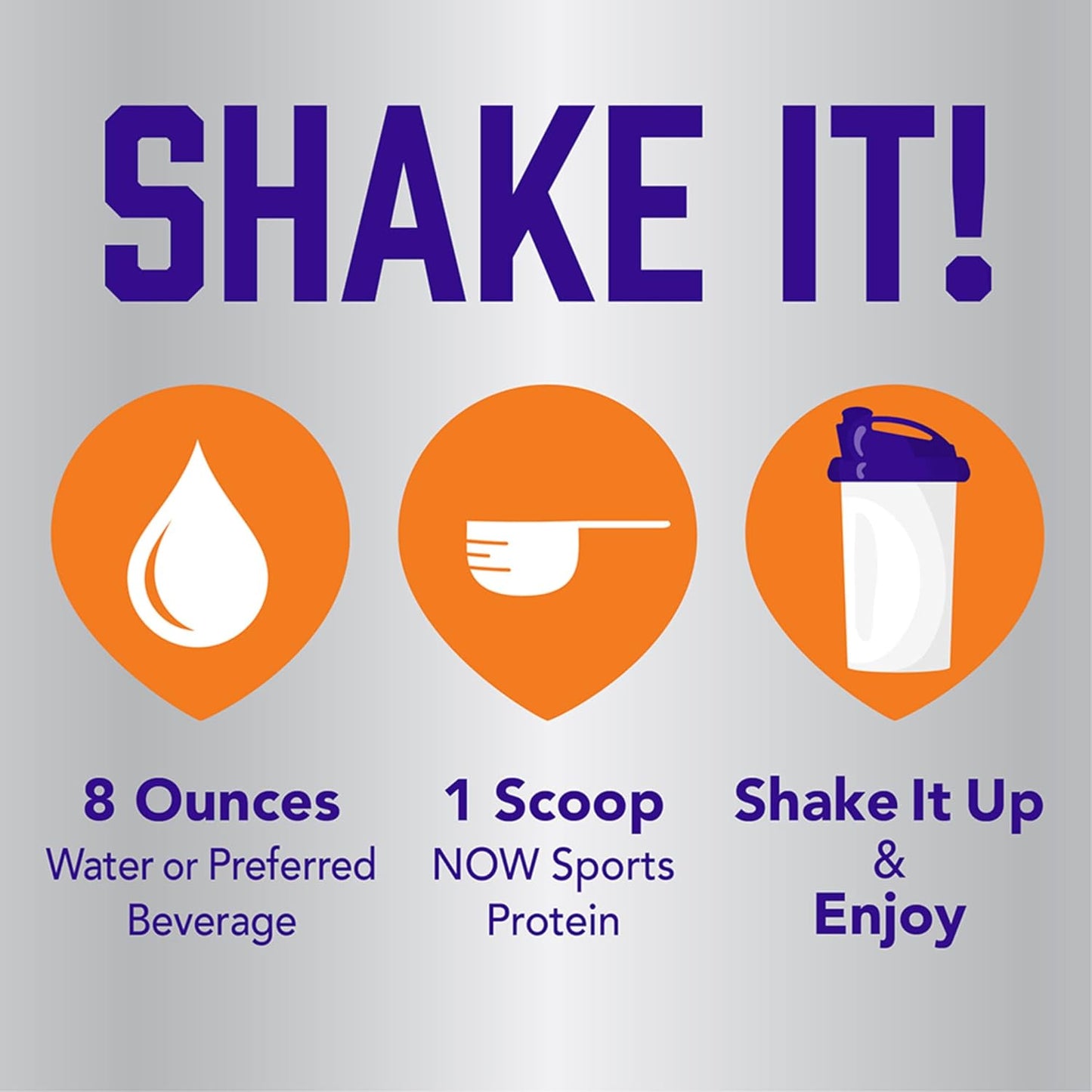 NOW Sports Nutrition Pea Protein Powder 24g, Unflavored, Easily Digestible - 12oz x2 Pack