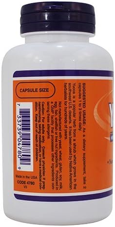 NOW Yucca 500mg Capsules - Pack of 400 for Joint Health & Inflammation Support