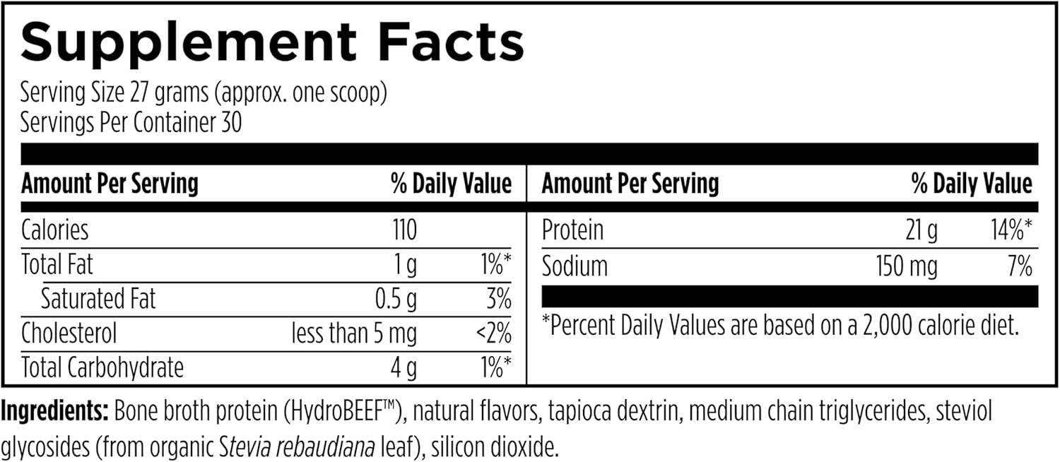 NSF Certified Beef Protein Powder with Hydrolyzed Protein, Amino Acids, and Collagen - Ideal for Athletes - Vanilla Flavor, 30 Servings