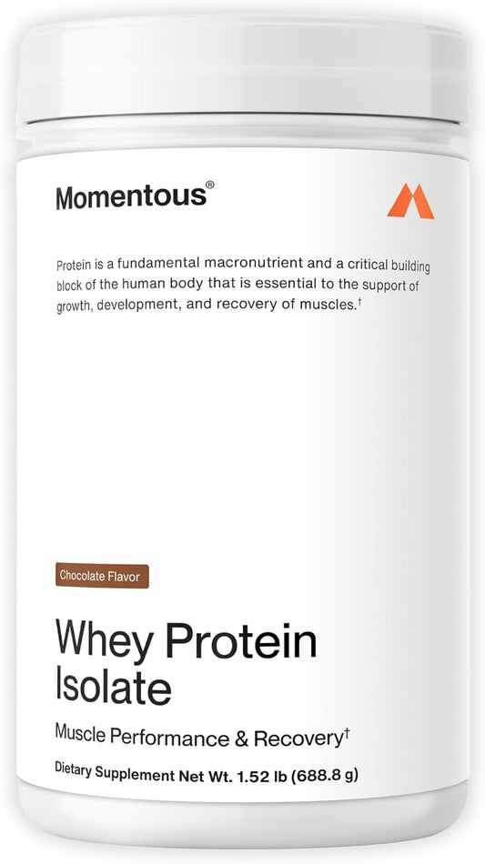 NSF Certified Grass-Fed Whey Isolate Protein Powder - 20g Protein, Gluten-Free, Chocolate Flavor - 24 Servings for Everyday Essential Nutrition