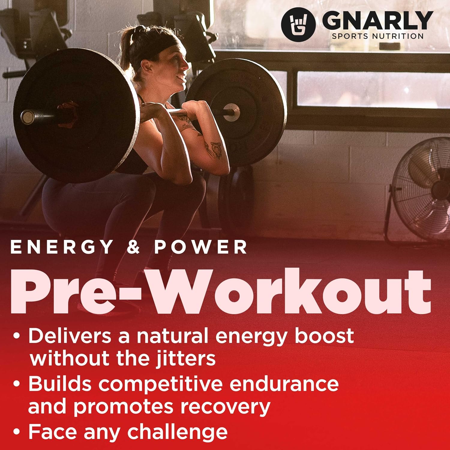 NSF Sport Certified Vegan Pre-Workout Powder for Endurance & Recovery - Natural Strawberry Lemonade with Caffeine (14.82 oz)