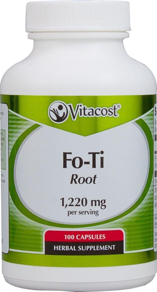 NSI Vitacost Fo-Ti Root Capsules - 1,220mg per Serving - 100 Count