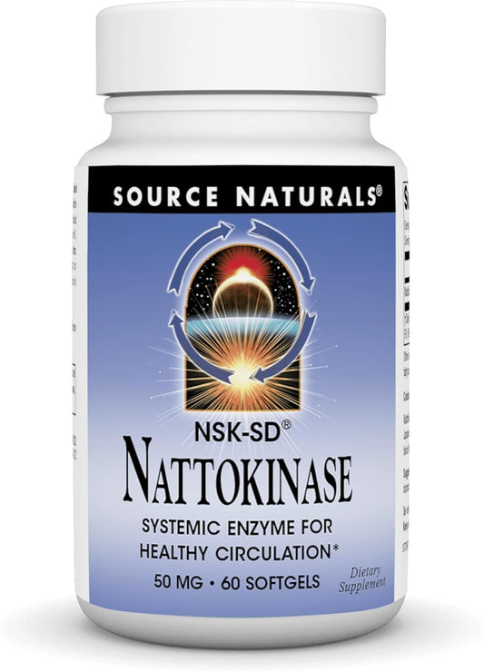 NSK-SD Nattokinase Softgels - 50 mg, 60 Count - Promotes Healthy Circulation and Overall Wellness