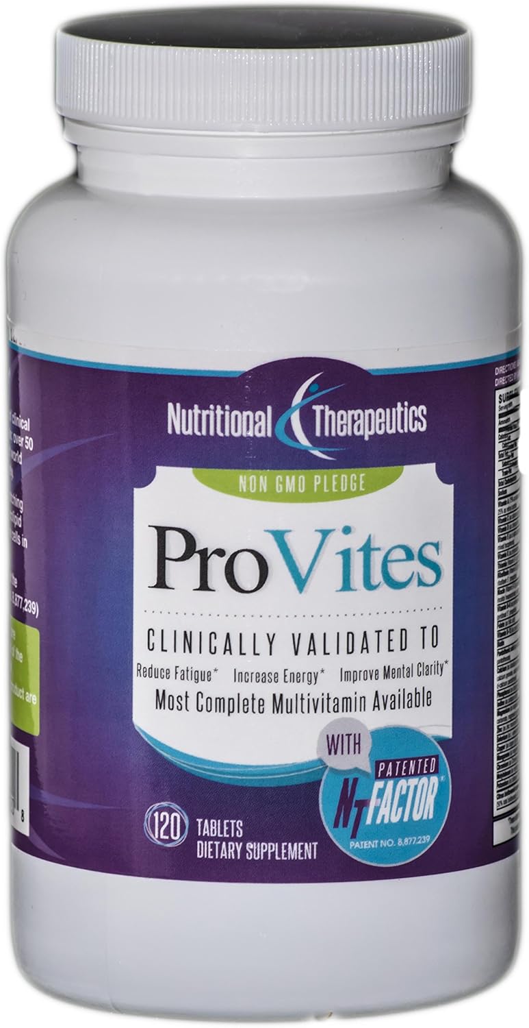 NTI ProVites with Patented NTFactor® - 120 Tablets, Propax Gold Benefits - No Omega-3 Softgel