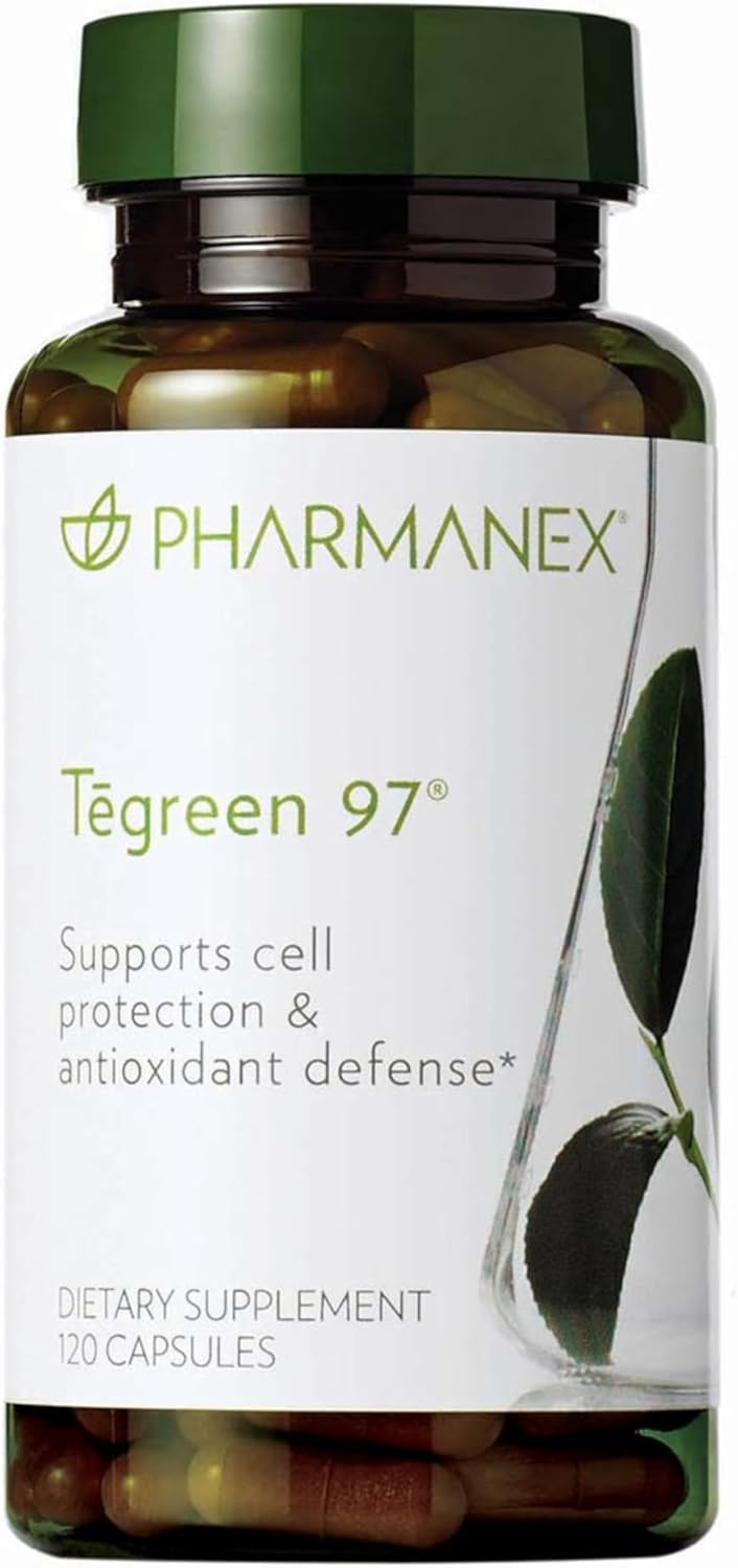 Nu Skin Pharmanex Tegreen 97 Capsules - 120 Count - Powerful Antioxidant for Cell Protection and Health