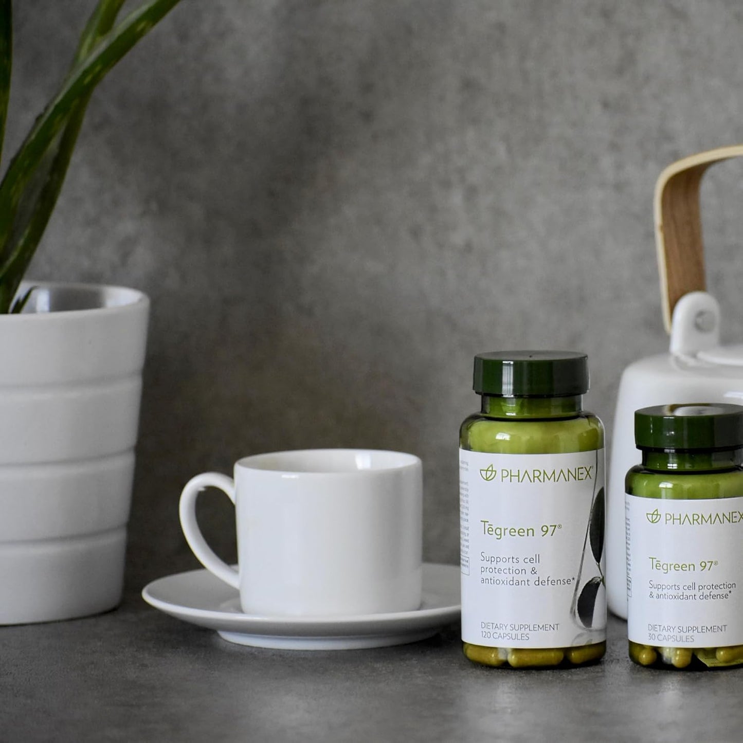 Nu Skin Pharmanex Tegreen 97 Capsules - 120 Count - Powerful Antioxidant for Cell Protection and Health
