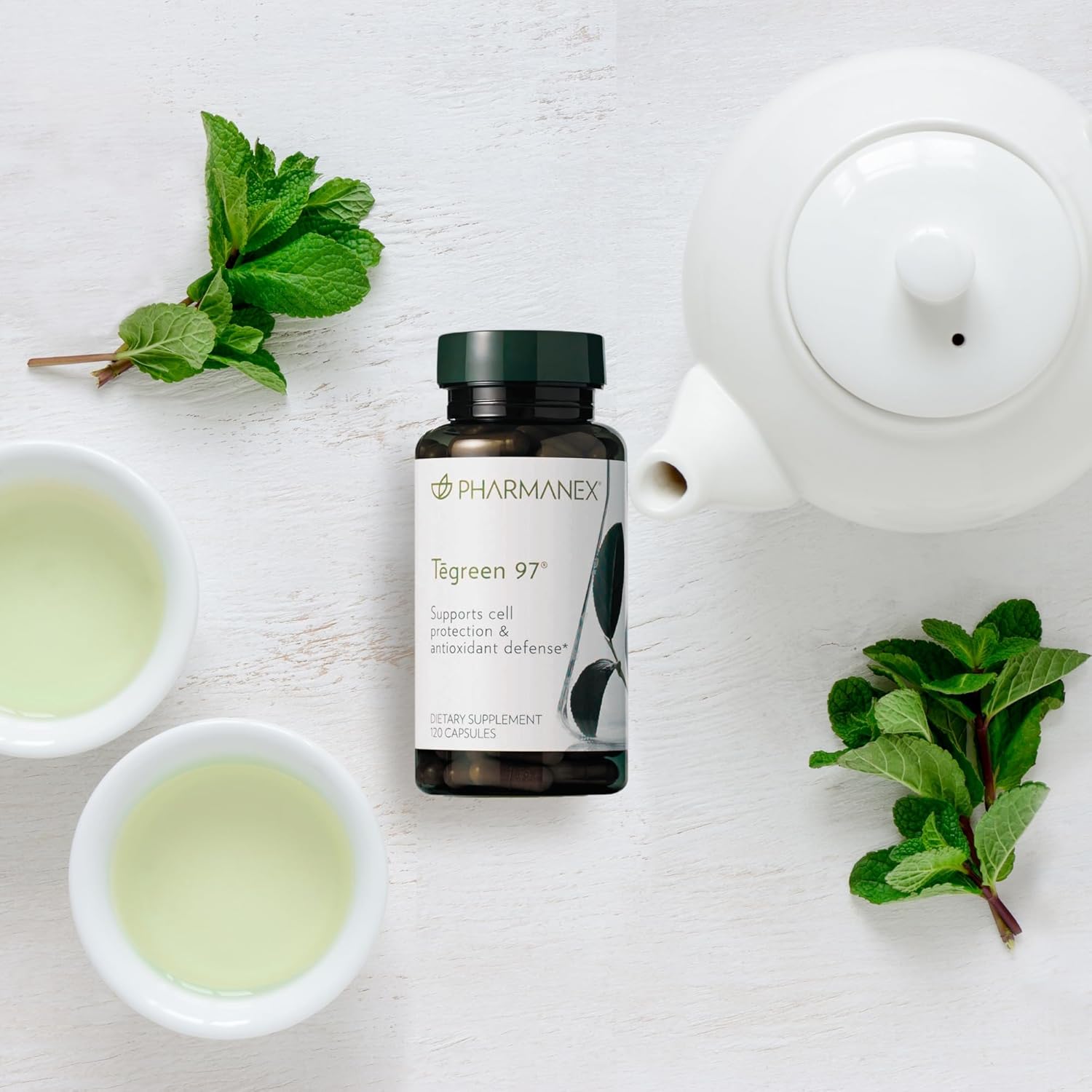 Nu Skin Pharmanex Tegreen 97 Capsules - 120 Count - Powerful Antioxidant for Cell Protection and Health