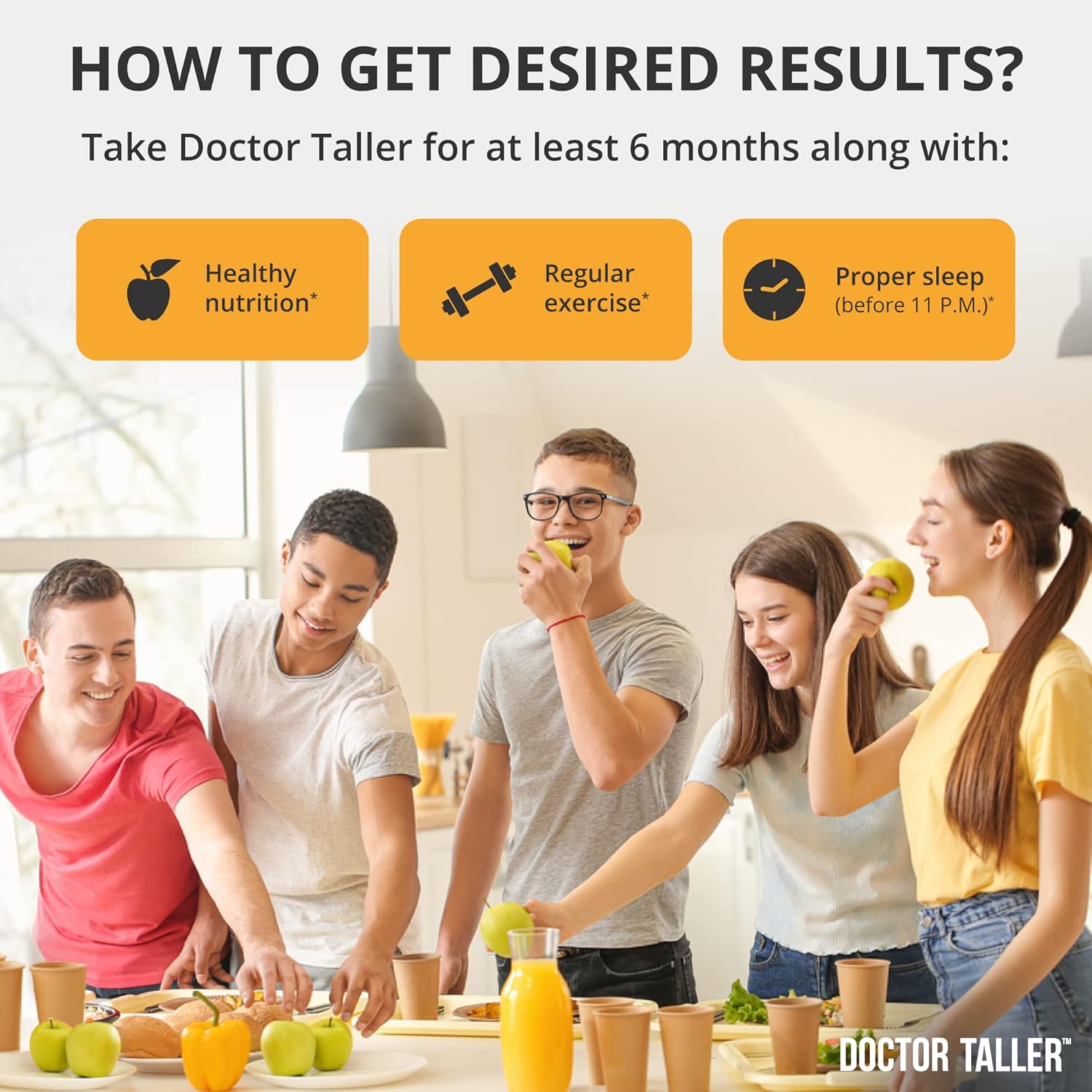 NuBest Doctor Taller - Premium Bone Strength Formula for Children's Immunity & Healthy Bones - Keto with Calcium, Vitamin D3, K2, Amino Acids & Herbs - 2 Pack