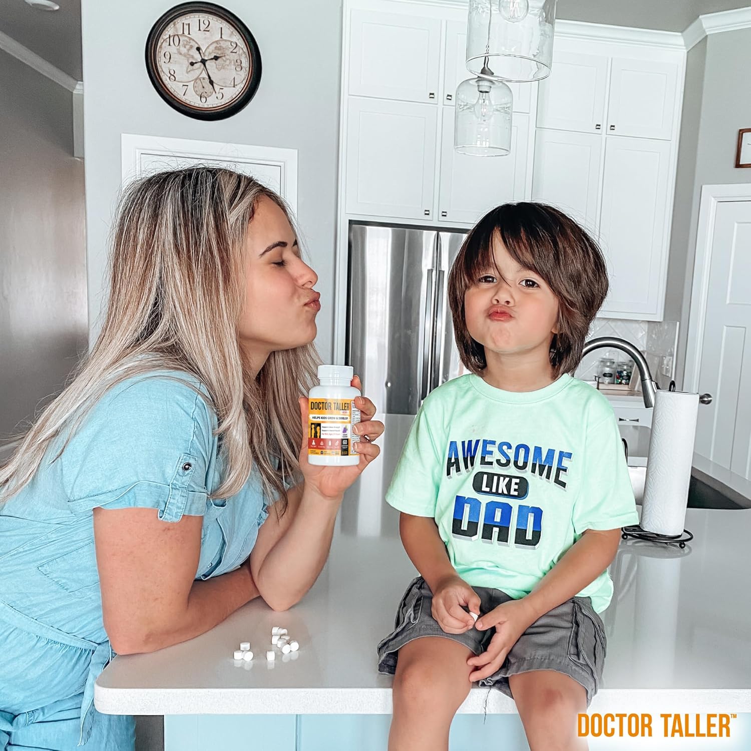 NuBest Doctor Taller Kids - Height Growth Formula for Kids 2-9 - Multivitamins, Minerals, Calcium - Grape Flavor - 6 Pack, 9 Months Supply