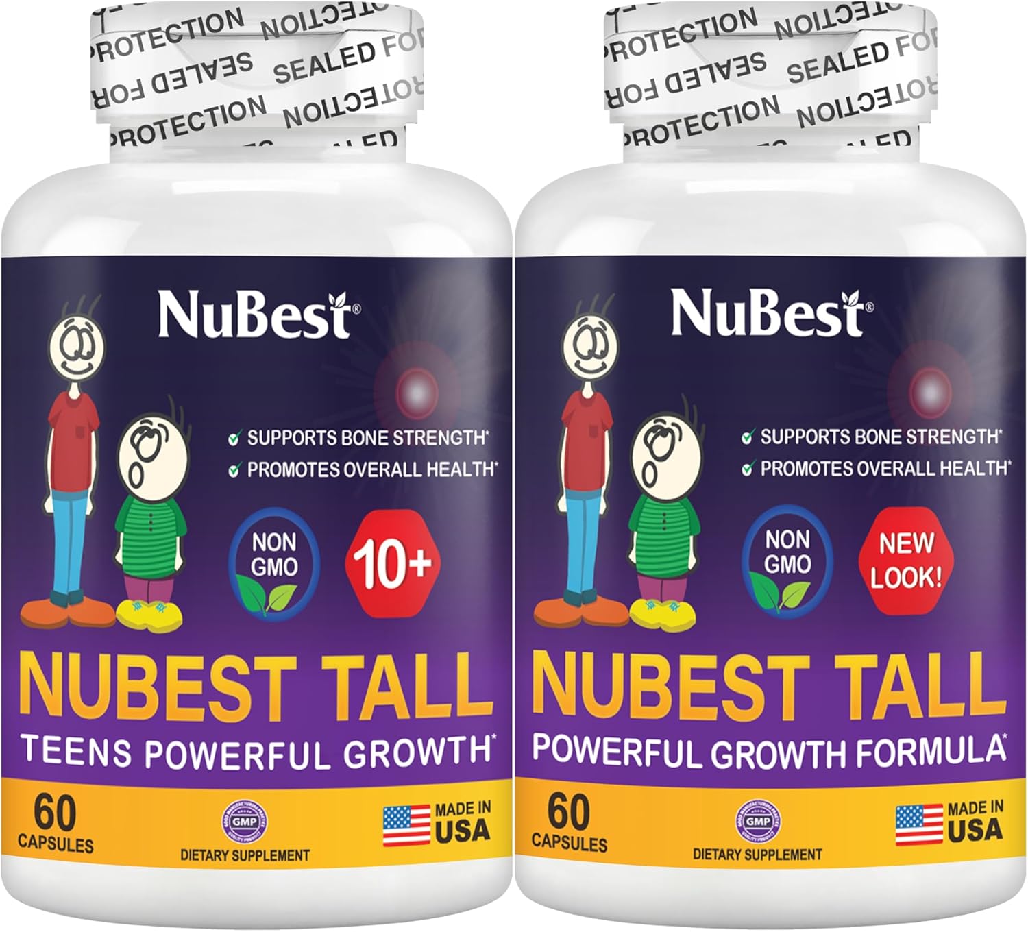 NuBest Tall Bundle: Height Growth Support for Children 5+ & 10+ - Strong Bones, Healthy Development & Overall Health