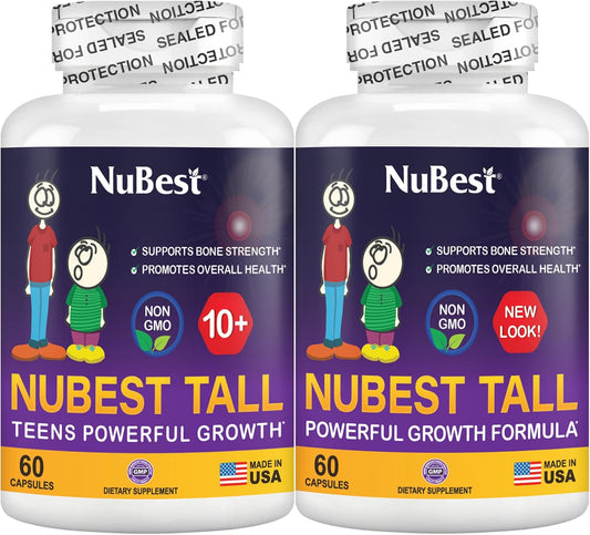 NuBest Tall Bundle: Height Growth Support for Children 5+ & 10+ - Strong Bones, Healthy Development & Overall Health