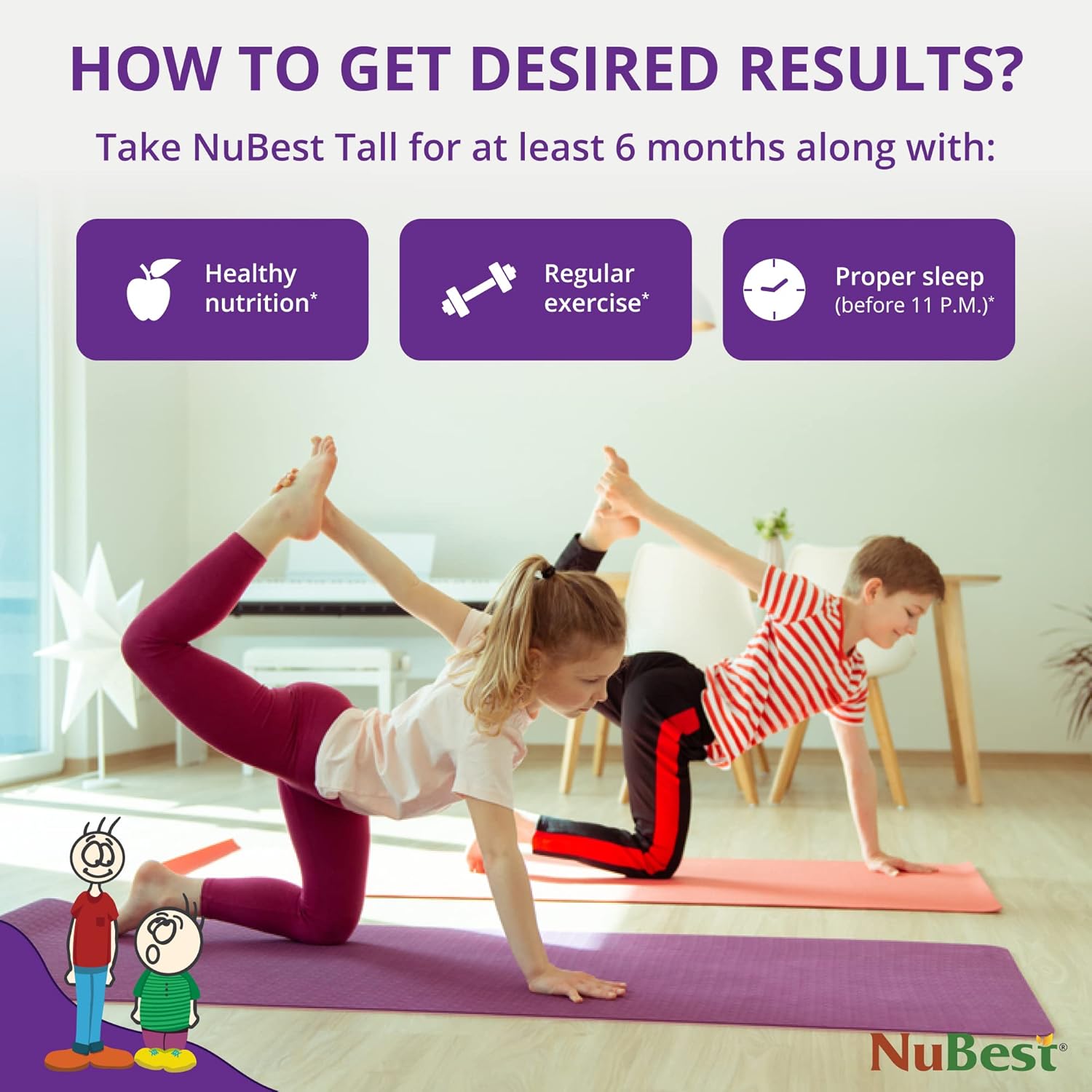 NuBest Tall Bundle: Height Growth Support for Children 5+ & 10+ - Strong Bones, Healthy Development & Overall Health